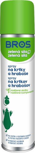 BROS-SPRAY NA KRTKY A HRABOE 400ml ZELE