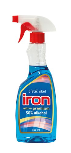 IRON 500ml ACTIV S ROZPRASOVACEM MODRY