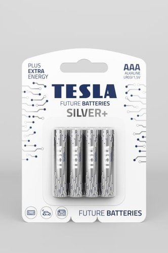 BATERIE 4ks TESLA AL3 SILVER+LR03/4 AAA