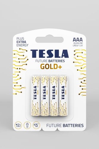 BATERIE 4ks TESLA AL4 GOLD+LR03/4 AAA MI