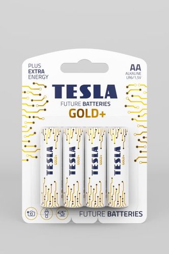 BATERIE 4ks TESLA AL4 GOLD+LR06/4 AA TU