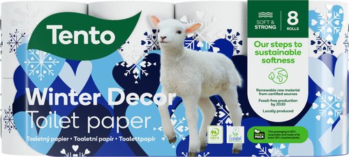 T.PAPIR 8ks/18m/  TENTO WINTER DECOR 3VR