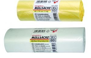 SACEK DO KOSE 60L/20ks  TRANSPAR. 46106