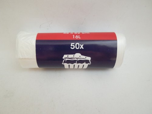 PYTLE NA ODPAD TRANSP.16L/50ks 69545