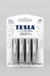 BATERIE 4ks TESLA AL3 SILVER+LR06/4 AA T
